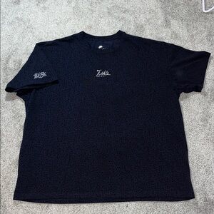 Navy Blue Black Nike Tee Shirt XXL Leopard Print Just Do It Printed Sleeve JDI